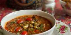 طرز تهیه آش گوجه فرنگی تهرانی خوشمزه به روش سنتی