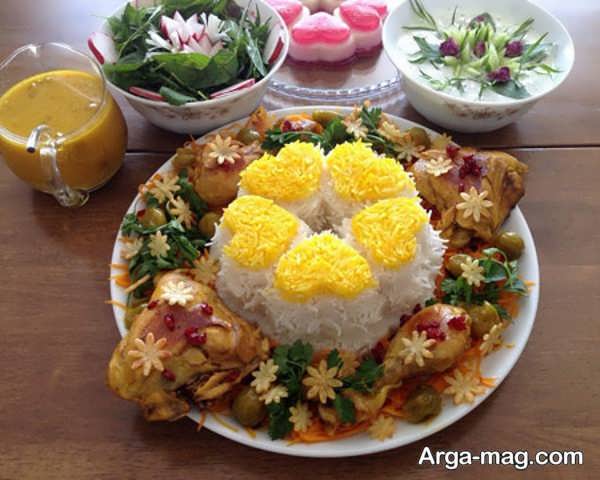 ایده های تزیینی جدید و شیک برای غذای ایرانی