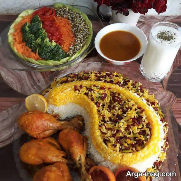 تزیین غذای ایرانی برای مهمانی ها