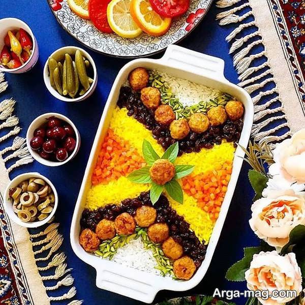 ایده های متفاوتی از تزیین غذای ایرانی ۱۴۰۲