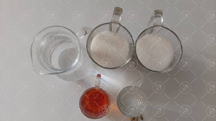 مواد لازم جهت تهیه شربت حلوای عربی