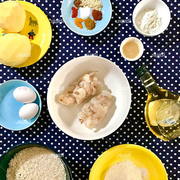 مواد لازم برای طرز تهیه میگو سوخاری