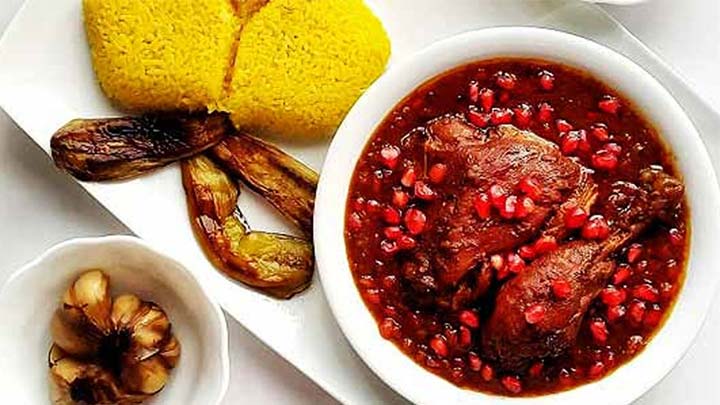 طرز تهیه مرغ ناردونی سنتی