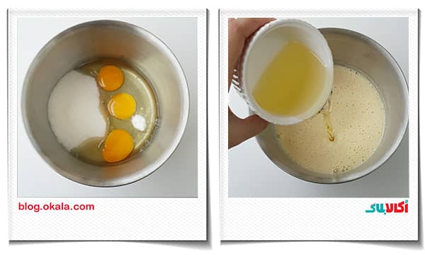 تخم مرغ روغن در تهیه کیک