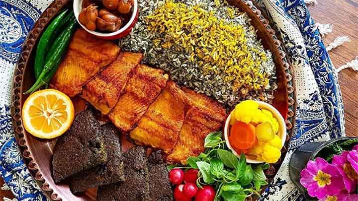 سبزی پلو با ماهی