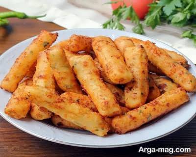 مراحل تهیه خمیر پنیری سرخ شده با طعمی عالی