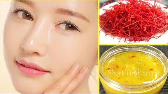 ماسک زعفران برای براق شدن پوست