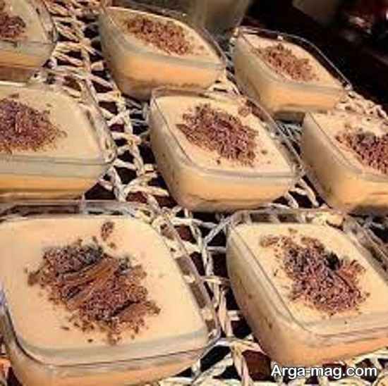 دیزاین دسر نسکافه ای با شکلات