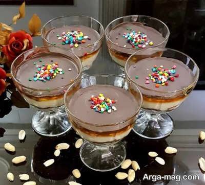 مراحل آماده سازی دسر اسنیکرز