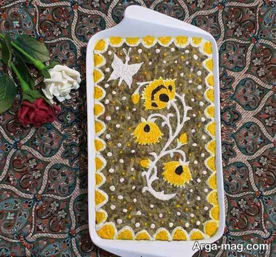 تزیین آش رشته با چند روش