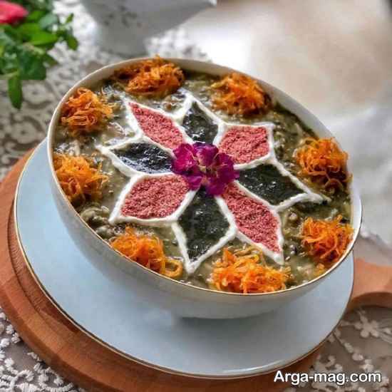 تزیین خاص آش رشته