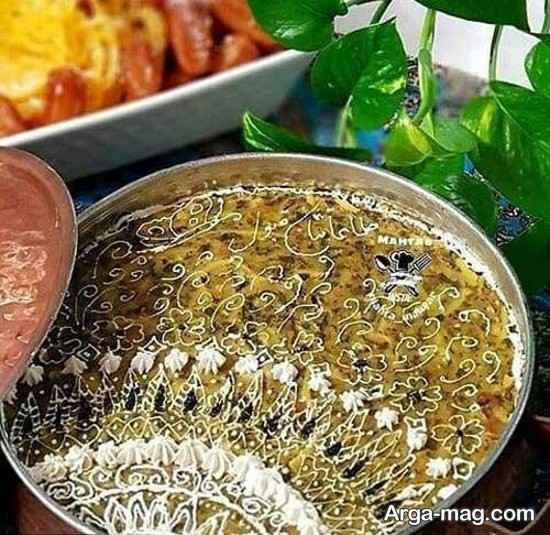 تزیین برای آش رشته