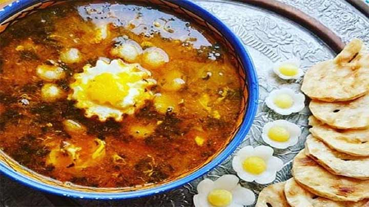 دستور تهیه اشکنه یزدی با سبزیجات معطر