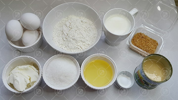 مواد لازم کیک پنیری عصرانه