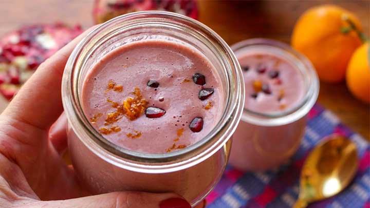 معرفی چند فوت و فن در طرز تهیه اسموتی انار و نارنگی