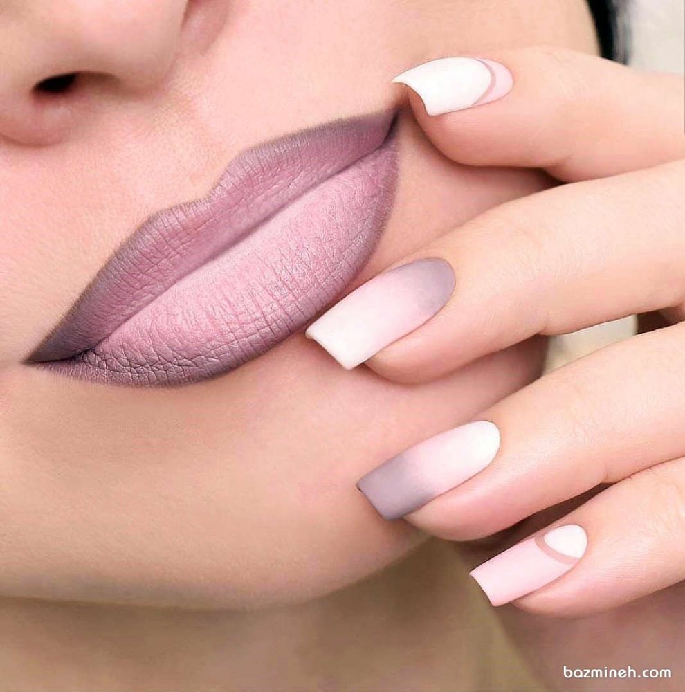 انواع ست لاک و رژلب نود برای پوست دست روشن