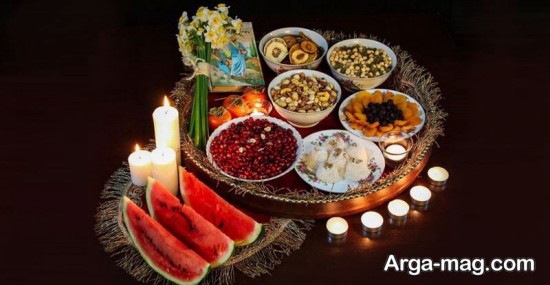 مدل های تزیین انار شب یلدا