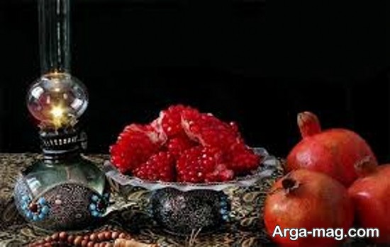 تزیین مجلسی انار شب یلدا