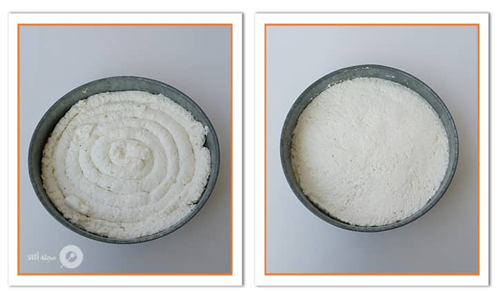 مواد کیک مکرون در قالب
