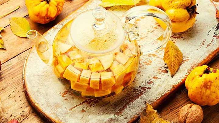 طرز تهیه چای به و سیب