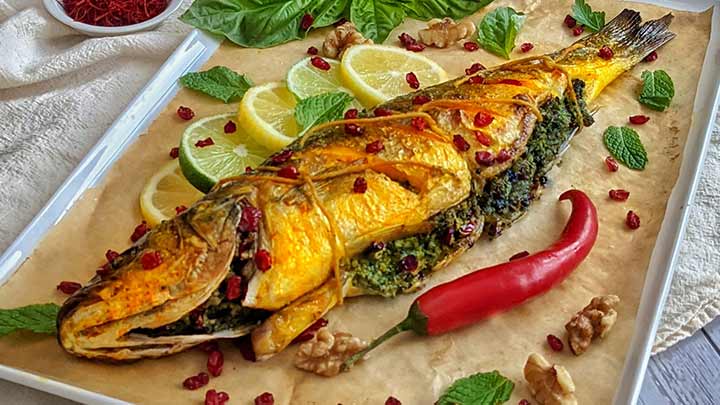 ماهی صبور شکم پر خوشمزه و مجلسی