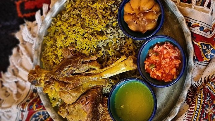 مراحل تهیه باقالی پلو با ماهیچه مجلسی