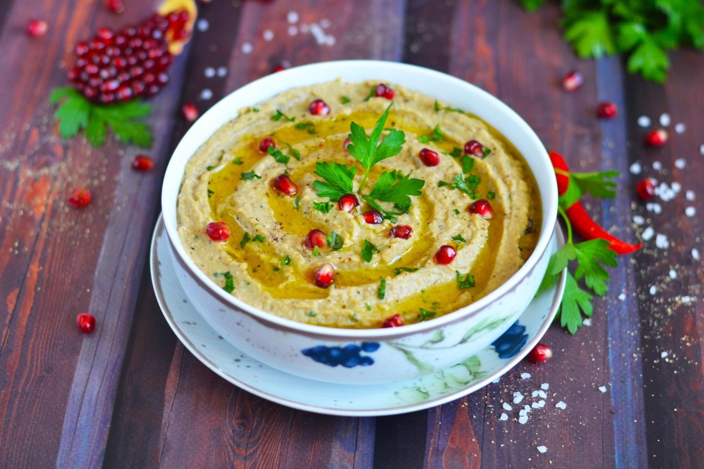 طرز تهیه متبل بادمجان لبنانی ساده و خوشمزه با ماست و ارده